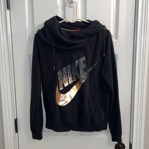 Black Nike hooded sweatshirt